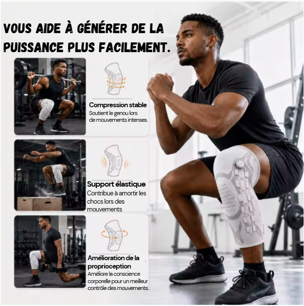 Genouillère Orthopédique Articulée à Ressorts