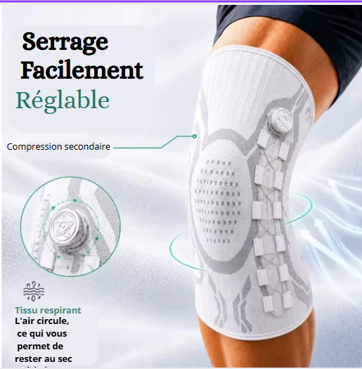 Genouillère Orthopédique Articulée à Ressorts